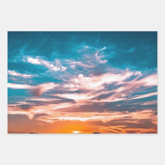 Sonnenuntergang Geschenkpapier Set (Vorderseite 2)