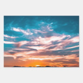 Sonnenuntergang Geschenkpapier Set (Vorderseite)