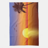 Sonnenuntergang-Geschirrtuch Geschirrtuch (Vertikal)
