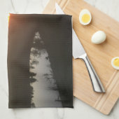 Sonnenuntergang-Geschirrtuch Küchentuch (Viertel Falte)