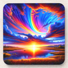 Sonnenuntergang Getränkeuntersetzer