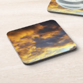 Sonnenuntergang Getränkeuntersetzer (Linke Seite)