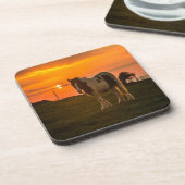 Sonnenuntergang Getränkeuntersetzer (Linke Seite)