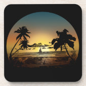 Sonnenuntergang Getränkeuntersetzer (Vorderseite)