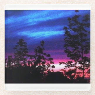 Sonnenuntergang Glasuntersetzer
