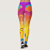 Sonnenuntergang-Gleitschirmfliegen-Elf-Leggings Leggings (Rückseite)