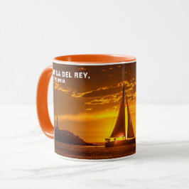 Sonnenuntergang Golden Hour mit S- MARINA DEL REY, Tasse