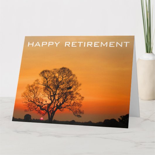 Sonnenuntergang groß karte (Vorderseite)