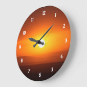 Sonnenuntergang Große Wanduhr (Winkel)