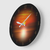 Sonnenuntergang Große Wanduhr (Winkel)