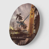 Sonnenuntergang Große Wanduhr (Winkel)