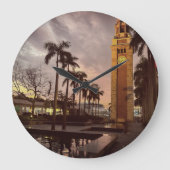 Sonnenuntergang Große Wanduhr (Vorderseite)