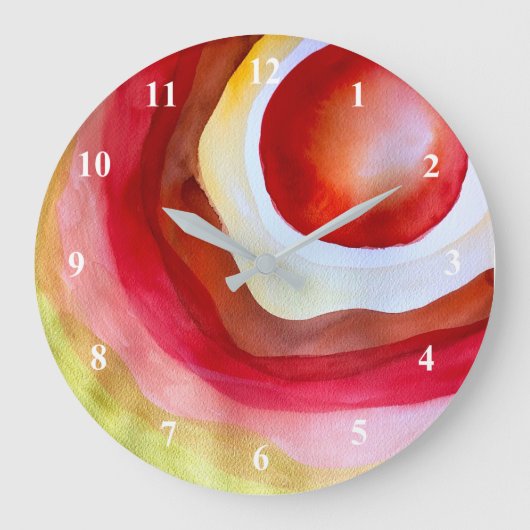 Sonnenuntergang Große Wanduhr (Vorderseite)