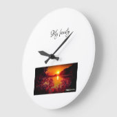 Sonnenuntergang Große Wanduhr (Winkel)