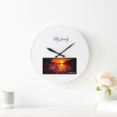 Sonnenuntergang Große Wanduhr (Zuhause)