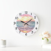 Sonnenuntergang Große Wanduhr (Zuhause)
