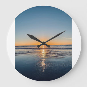 Sonnenuntergang Große Wanduhr