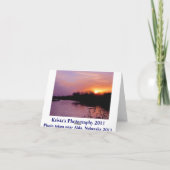 Sonnenuntergang-Gruß-Karte #65 065 Karte (Rückseite)