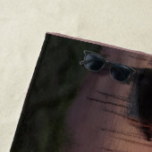 Sonnenuntergang Hafen mit Boats Beach Handtuch (Beispiel)