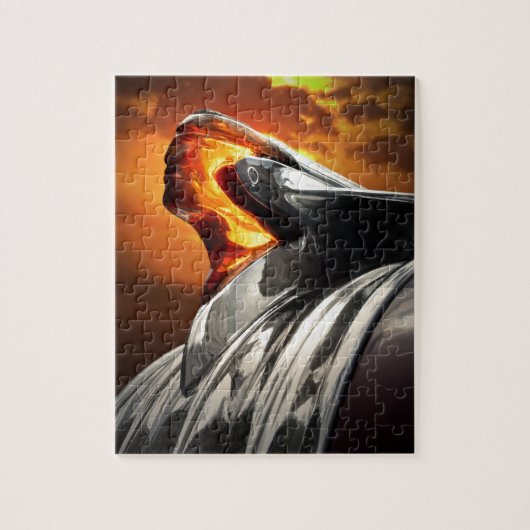 Sonnenuntergang-Hauptpontiac- Puzzle (Vertikal)