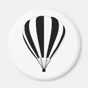 Sonnenuntergang Heißluftballon Magnet