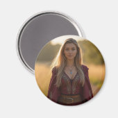 Sonnenuntergang: Helena Chevalier im Wald Magnet (Vorderseite/Rückseite)