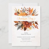 Sonnenuntergang Herbst Junggeselinnen-Abschied Einladung (Vorderseite)