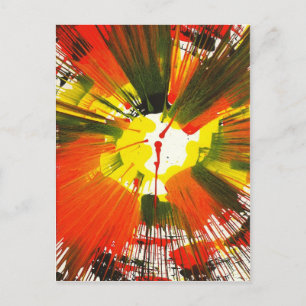 Sonnenuntergang Herbstfarben Kunst Postkarte
