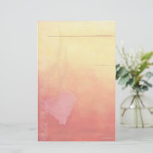 Sonnenuntergang Herz-Stationär Briefpapier (Stehend Vorderseite)