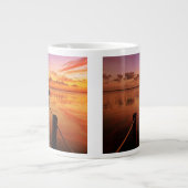 Sonnenuntergang-Himmel Jumbo-Tasse (Vorderseite)