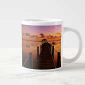 Sonnenuntergang-Himmel Jumbo-Tasse (Rechts)