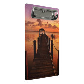 Sonnenuntergang-Himmel Mini Klemmbrett (Schrägansicht)