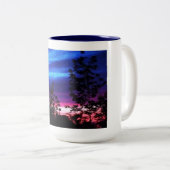 Sonnenuntergang-Himmel Zweifarbige Tasse (VorderseiteRechts)