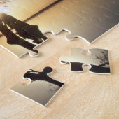 Sonnenuntergang hinter einem Baum Puzzle (Seite)