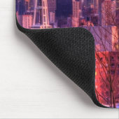 Sonnenuntergang hinter Seattle-Skylinen von Mousepad (Ecke)