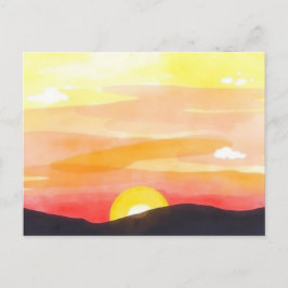 Sonnenuntergang Horizont Landschaftspostkarte Postkarte