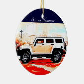 "Sonnenuntergang-Hummer" © 2010 S.J. Keramik Ornament (Rechts)