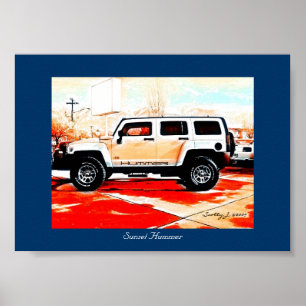 "Sonnenuntergang-Hummer" © 2010 S.J. Poster