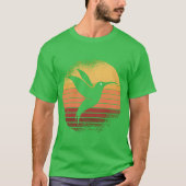 Sonnenuntergang Hummingbird Hummingbirds Birnen wi T-Shirt (Vorderseite)