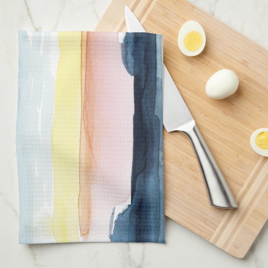 Sonnenuntergang I Geschirrtuch (Viertel Falte)