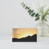 Sonnenuntergang I Visitenkarte (Stehend Vorderseite)