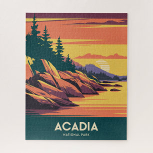 Sonnenuntergang im Acadia-Nationalpark Puzzle