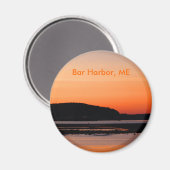 Sonnenuntergang im Bar Harbour Magnet (Vorderseite/Rückseite)
