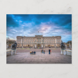 Sonnenuntergang im Buckingham Palace, London Postkarte