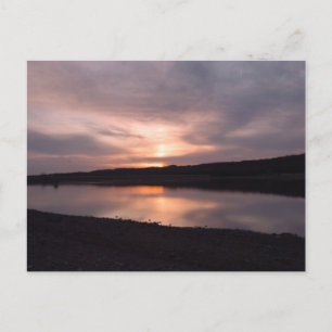 Sonnenuntergang im Bucks-Landkreis Postkarte