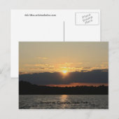 Sonnenuntergang im Codorus Staat Park Postkarte (Vorne/Hinten)