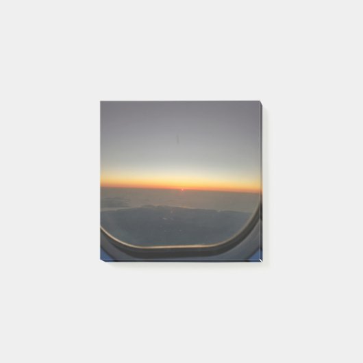 Sonnenuntergang im Flugzeug Post-it Klebezettel (Vorderseite)