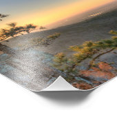 Sonnenuntergang im Flusstal Petit Jean, Arkansas Fotodruck (Ecke)