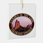 Sonnenuntergang im Garten der Götter in Colorado Keramikornament (Rechts)