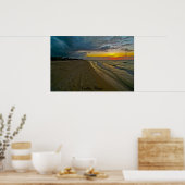 Sonnenuntergang im Golf Poster (Küche)